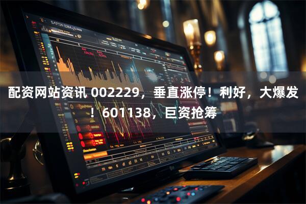 配资网站资讯 002229，垂直涨停！利好，大爆发！601138，巨资抢筹